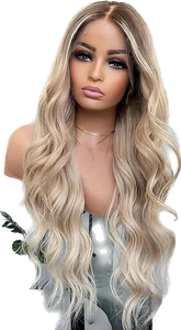 ASH BLONDE/HIGHLIGHTED13X4 LACE WIG