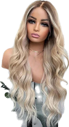 Load image into Gallery viewer, ASH BLONDE/HIGHLIGHTED13X4 LACE WIG